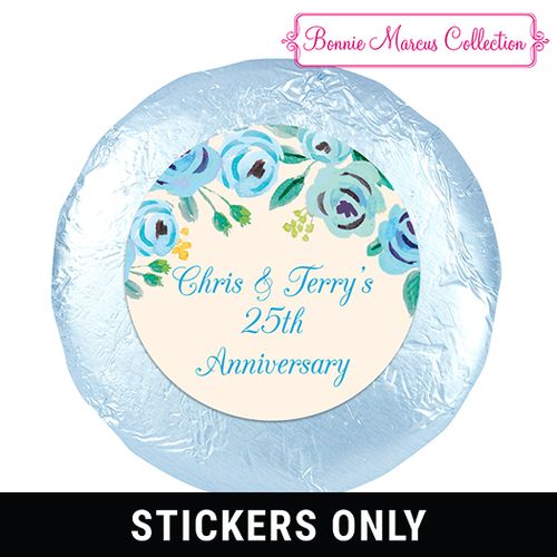 Here's Something Blue Anniversary 1.25in Stickerss