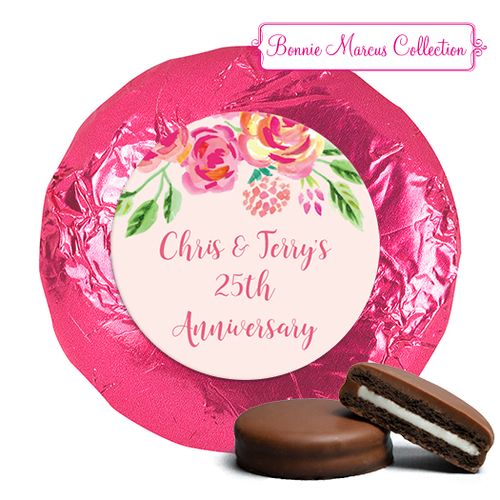 In the Pink Anniversary Favors Milk Chocolate Covered Oreo Assembled
