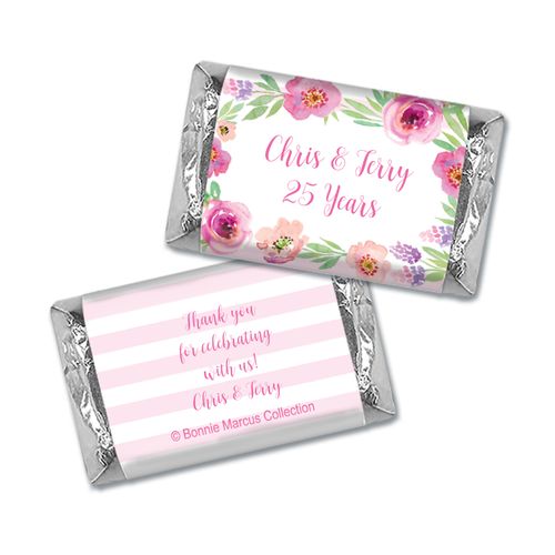 Floral Embrace Anniversary Personalized Miniature Wrappers