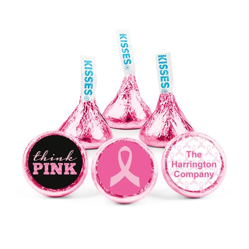 Personalized Hershey's Kisses - Breast Cancer Awareness Pink Power