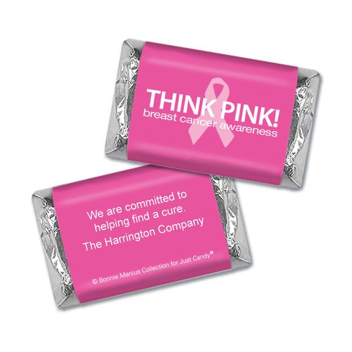 Personalized Bonnie Marcus Hershey's Miniatures - Breast Cancer Awareness Simply Pink