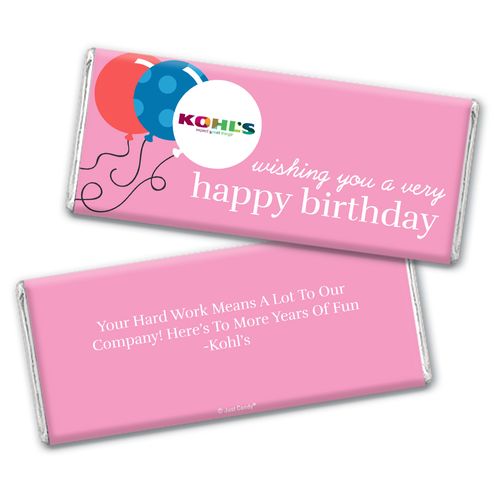 Personalized Chocolate Bar Wrappers Only - Birthday Add Your Logo Balloons