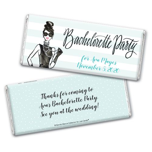 In Vogue Bachelorette Party Favors Personalized Candy Bar - Wrapper Only