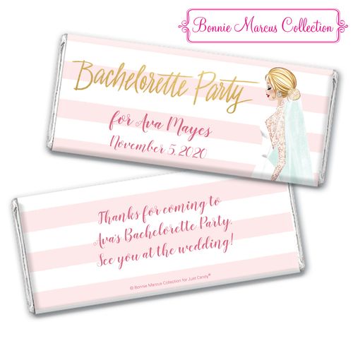 Bonnie Marcus Collection Personalized Chocolate Bar Personalized & Wrapper Bridal March Bachelorette Party Favors