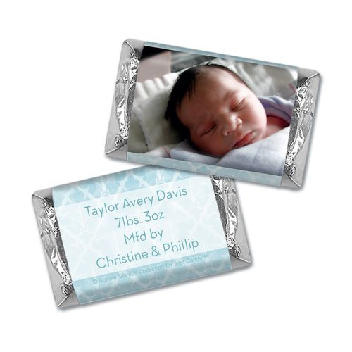 Bonnie Marcus Collection Personalized Chocolate Bar and Wrapper Photo Birth Announcement