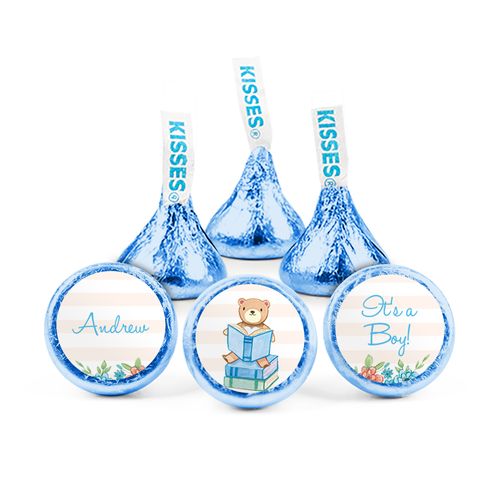 Personalized Boy Birth Announcement Story Time Hershey's Kisses