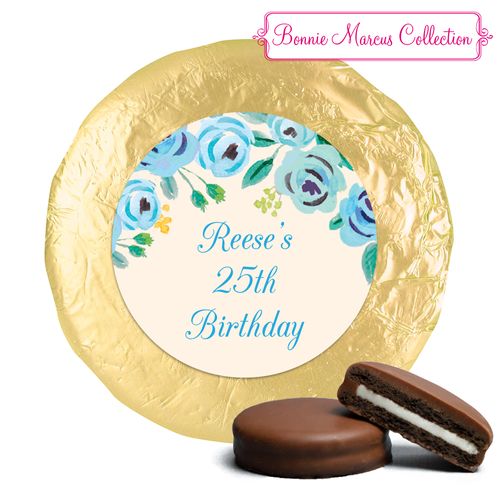 Here's Something Blue Birthday Favors Milk Chocolate Covered Oreos Assembled
