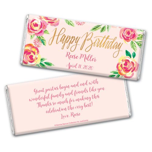 In the Pink Birthday Favorsby Bonnie Marcus Personalized Candy Bar - Wrapper Only