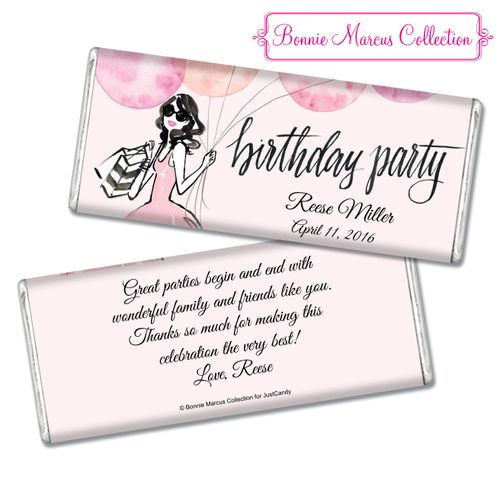 Bonnie Marcus Collection Personalized Chocolate Bar Birthday Wrappers Blithe Spirit Birthday