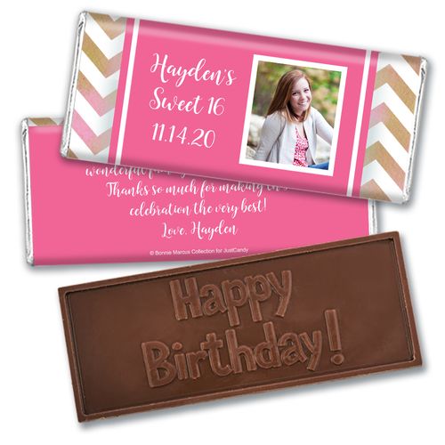 Personalized Bonnie Marcus Birthday Picture Your Birthday Embossed Chocolate Bars