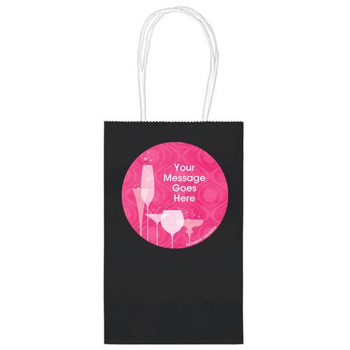 Born to be Fabulous Personalized 5" Handle Bags (24 pack)