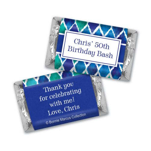 Beautiful Blue Personalized Miniature Wrappers