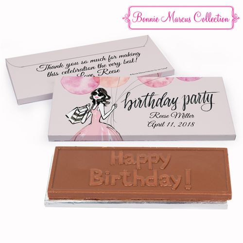 Deluxe Personalized Blithe Spirit Birthday Chocolate Bar in Gift Box