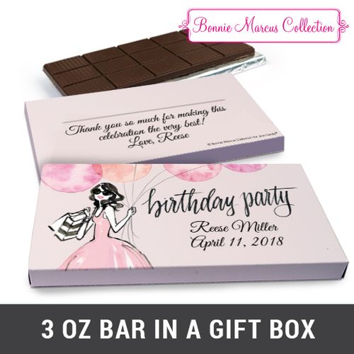 Deluxe Personalized Blithe Spirit Chocolate Bar in Gift Box (3oz Bar)