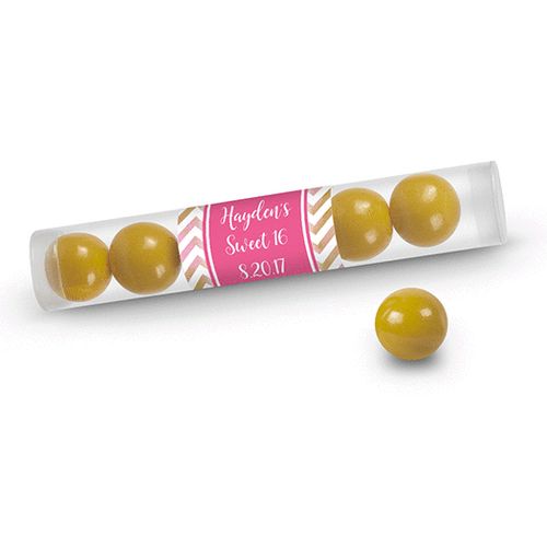 Bonnie Marcus Collection Personalized Gumball Tube - Picture Your Birthday (12 Pack)