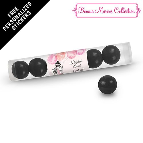 Bonnie Marcus Collection Personalized Gumball Tube - Blithe Spirit Birthday (12 Pack)