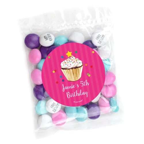 Personalized Cupcake Candy Bags with Just Candy