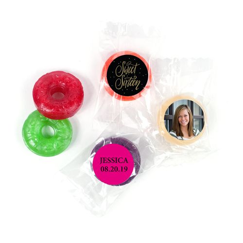 Personalized Bonnie Marcus Gold Dots Sweet 16 Life Savers 5 Flavor Hard Candy