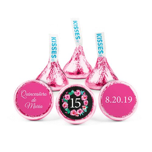 Personalized Birthday Quinceanera Wreath Hershey's Kisses