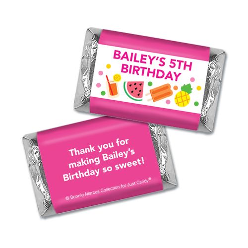 Personalized Mini Wrappers Only - Bonnie Marcus Tropical Birthday