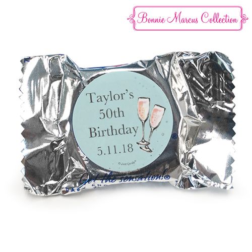 Personalized York Peppermint Patties - Birthday Bubbly Party Blue