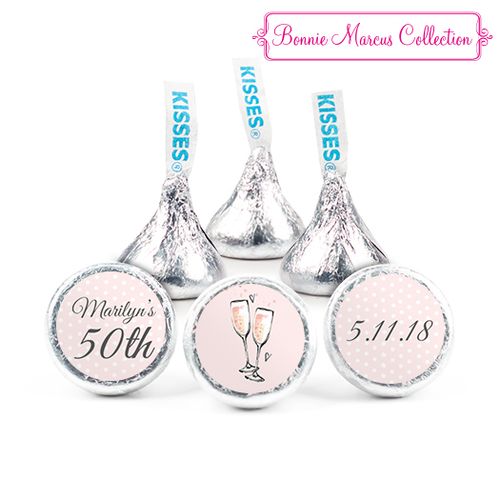 Personalized Hershey's Kisses - Birthday Bubbly Party Pink