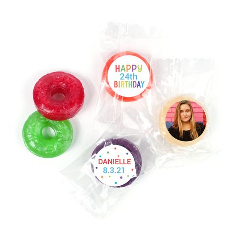 Personalized Bonnie Marcus Colorful Candles Birthday LifeSavers 5 Flavor Hard Candy