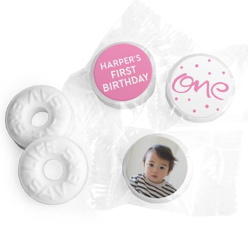 Personalized Bonnie Marcus Doodle One Birthday Life Savers Mints