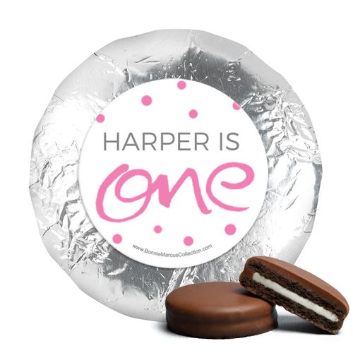 Personalized Doodle One First Birthday Milk Chocolate Covered Oreos