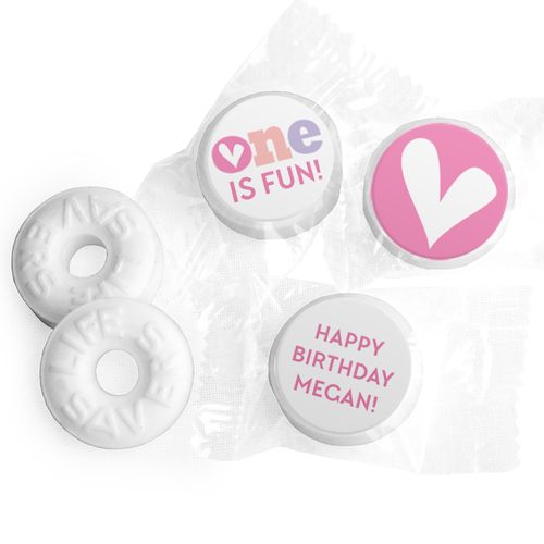 Personalized Bonnie Marcus Adorable One Birthday Life Savers Mints