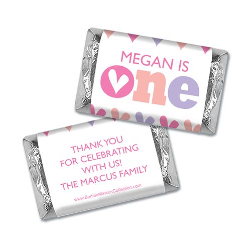 Personalized Bonnie Marcus 1st Birthday Adorable One Mini Wrappers Only