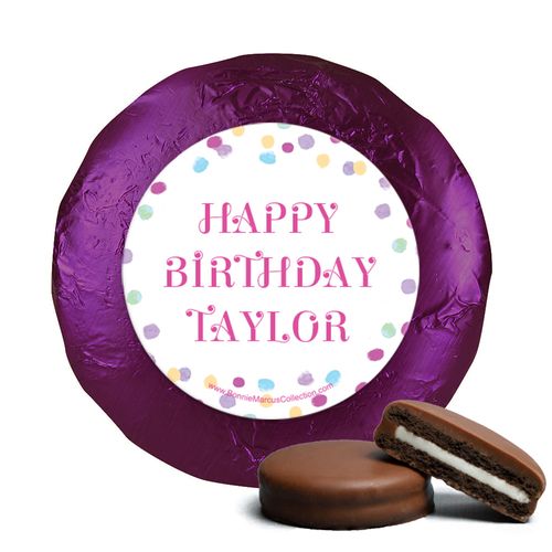 Personalized Bonnie Marcus Birthday Sprinkling Confetti Chocolate Covered Oreos