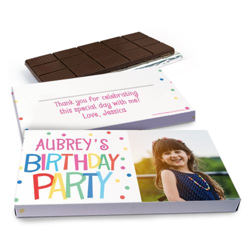 Deluxe Personalized Sweet Celebration Birthday Chocolate Bar in Gift Box (3oz Bar)