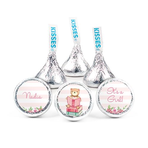 Personalized Girl Birth Announcement Story Time Hershey's Kisses