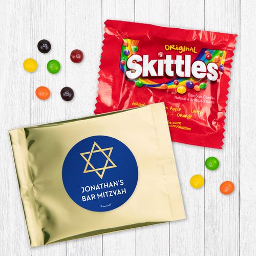Personalized Bonnie Marcus Bar Mitzvah Traditional Star - Skittles