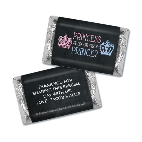 Personalized Bonnie Marcus Princess or Prince Gender Reveal Mini Wrappers Only