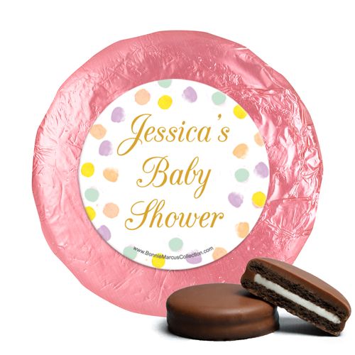 Personalized Bonnie Marcus Confetti Fun Baby Shower Milk Chocolate Covered Oreos