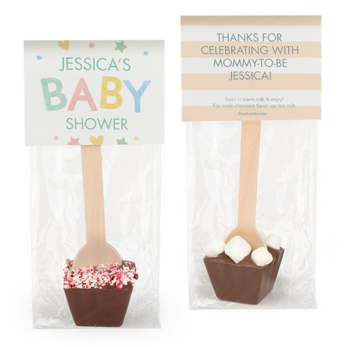 Personalized Bonnie Marcus Baby Shower Sweet Baby Hot Chocolate Spoon