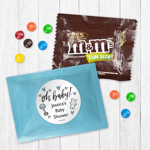 Personalized Baby Shower Oh Baby - Milk Chocolate M&Ms