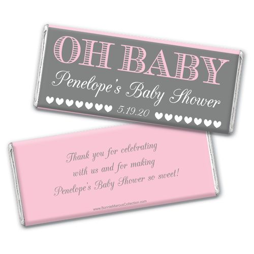 Personalized Bonnie Marcus Baby Shower Oh Baby Chocolate bar Wrappers
