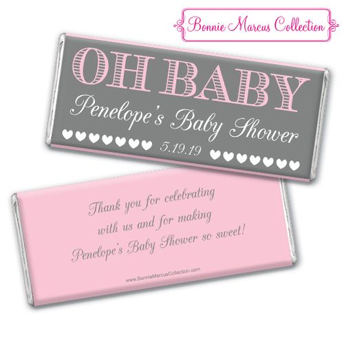 Personalized Bonnie Marcus Baby Shower Oh Baby Chocolate Bar
