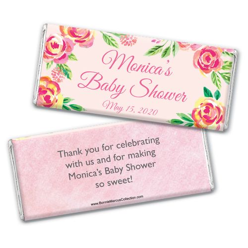 Personalized Bonnie Marcus Baby Shower Spring Baby Chocolate Bar Wrappers