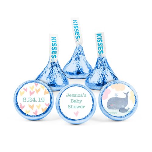 Personalized Baby Shower Baby Whale Hershey's Kisses
