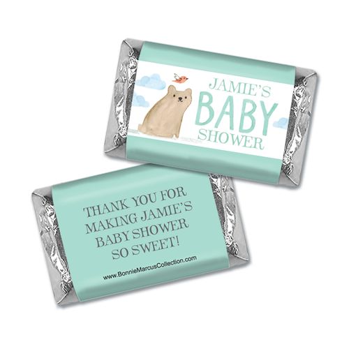 Personalized Bonnie Marcus Baby Shower Baby Bear Hershey's Miniatures Wrappers