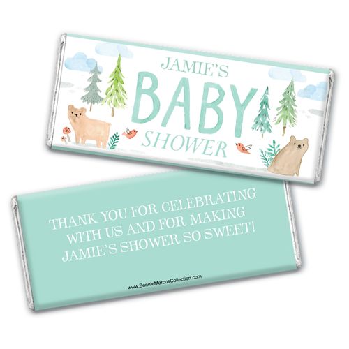 Personalized Bonnie Marcus Baby Shower Baby Bear Chocolate Bar Wrappers