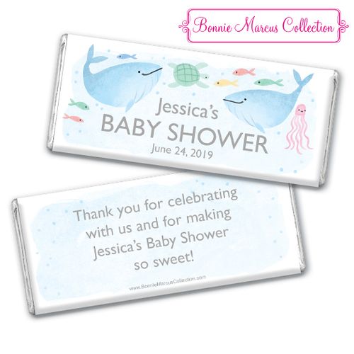 Personalized Bonnie Marcus Baby Shower Under the Sea Chocolate Bar