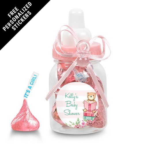 Bonnie Marcus Collection Personalized Pink Baby Bottle - Favors Story Time (24 Pack)