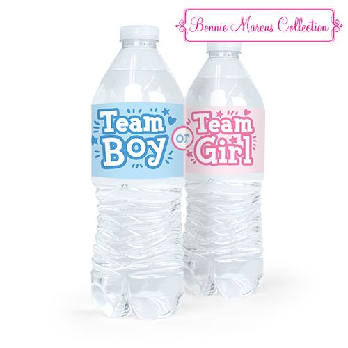 Baby Shower Gender Reveal Boy or Girl Water Bottle Sticker Labels (5 Labels)