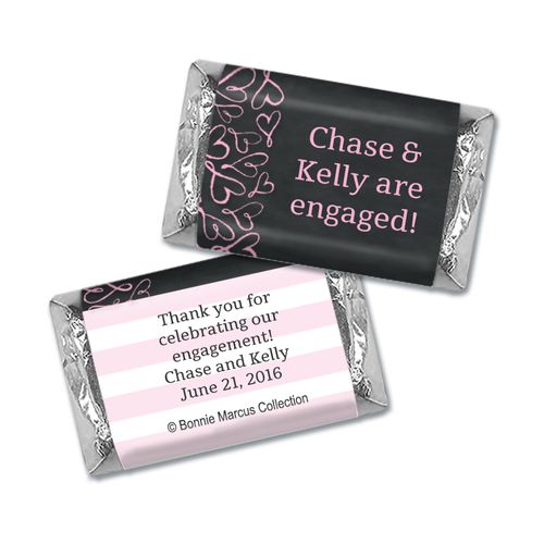 Sweetheart Swirl Personalized Miniature Wrappers