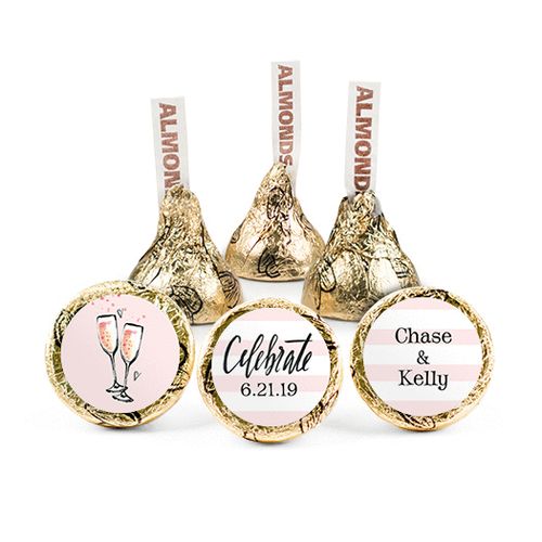 Personalized Engagement Champagne Hershey's Kisses